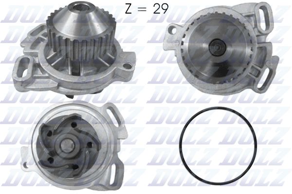 DOLZ A158 Water Pump, engine cooling