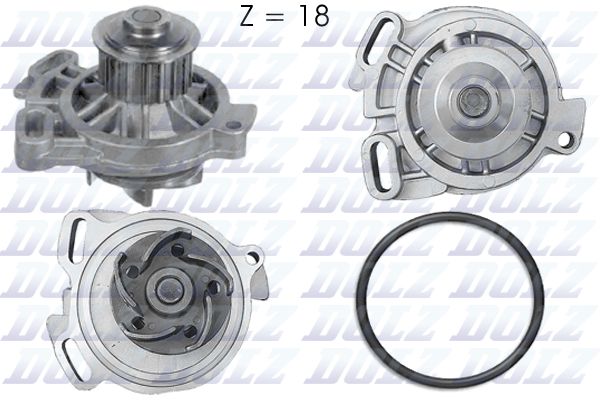 DOLZ A176 Water Pump, engine cooling