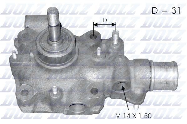 DOLZ B114 Water Pump, engine cooling