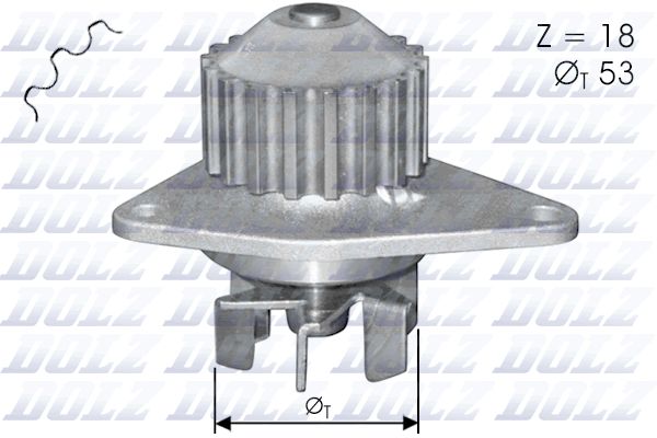 DOLZ C114 Water Pump, engine cooling
