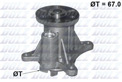 Water Pump, engine cooling DOLZ C140