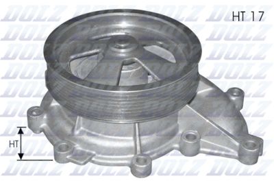 Water Pump, engine cooling DOLZ E114