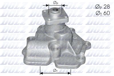 Water Pump, engine cooling DOLZ F114