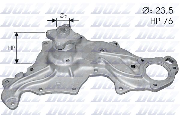 DOLZ F121 Water Pump, engine cooling