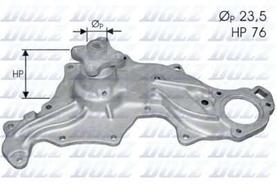 Water Pump, engine cooling DOLZ F121