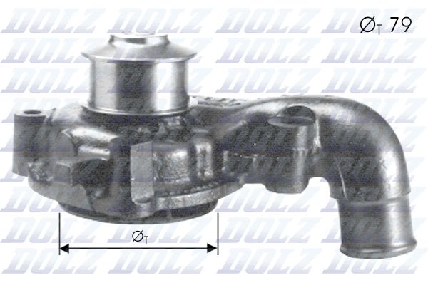 DOLZ F155 Water Pump, engine cooling