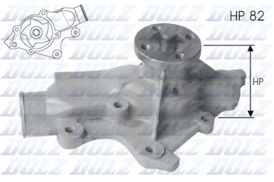 Water Pump, engine cooling DOLZ J201