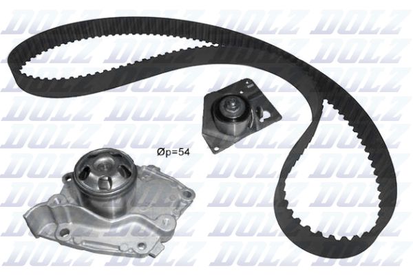 DOLZ KD014 Water Pump & Timing Belt Kit