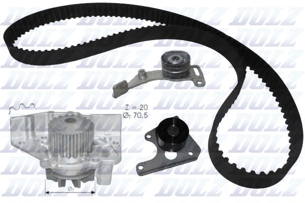 DOLZ KD023 Water Pump & Timing Belt Kit