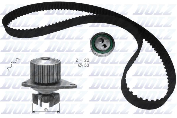 DOLZ KD026 Water Pump & Timing Belt Kit