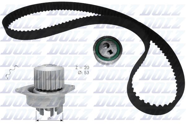 DOLZ KD028 Water Pump & Timing Belt Kit