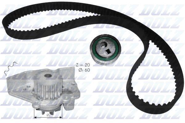 DOLZ KD030 Water Pump & Timing Belt Kit