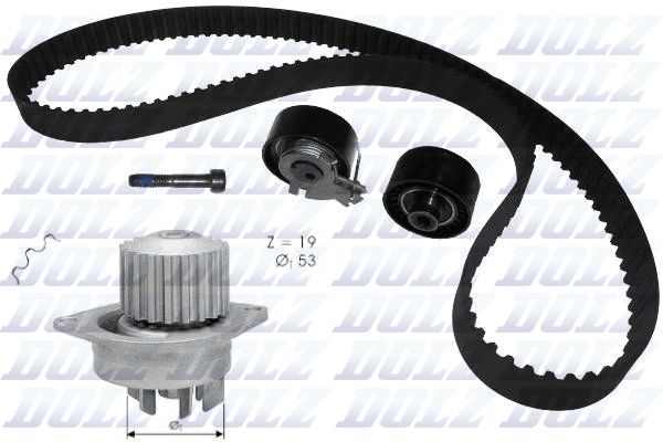 DOLZ KD049 Water Pump & Timing Belt Kit
