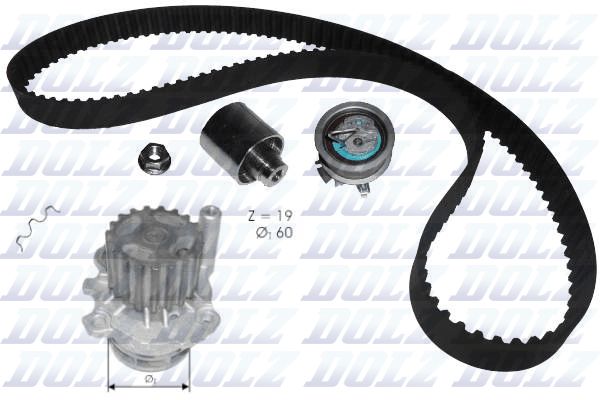 DOLZ KD054 Water Pump & Timing Belt Kit
