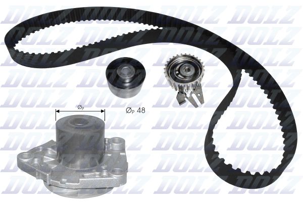 DOLZ KD109 Water Pump & Timing Belt Kit