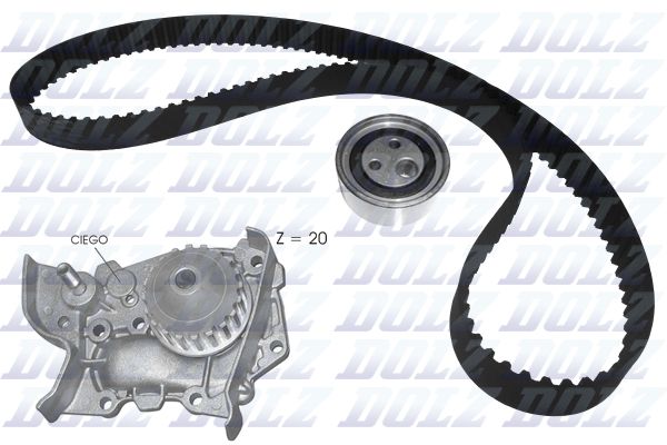 DOLZ KD116 Water Pump & Timing Belt Kit