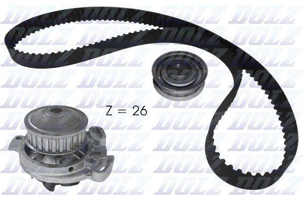 DOLZ KD122 Water Pump & Timing Belt Kit