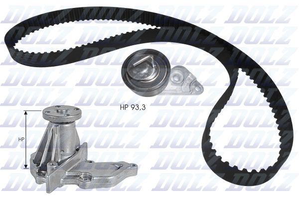 DOLZ KD127 Water Pump & Timing Belt Kit