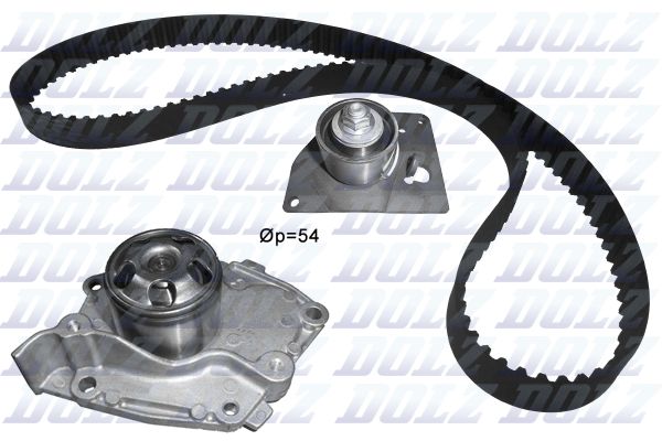 DOLZ KD128 Water Pump & Timing Belt Kit