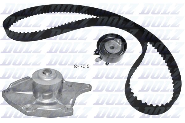 DOLZ KD133 Water Pump & Timing Belt Kit