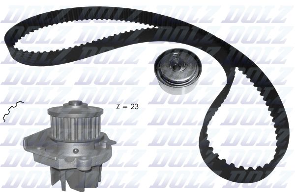 DOLZ KD141 Water Pump & Timing Belt Kit