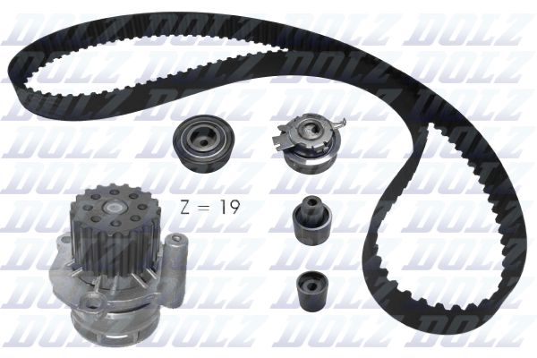 DOLZ KD156 Water Pump & Timing Belt Kit