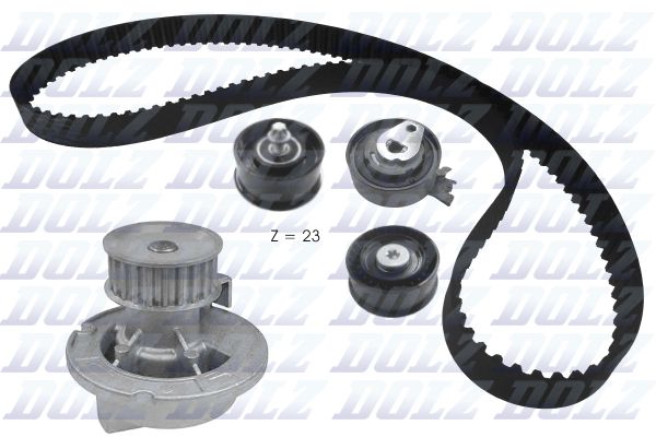 DOLZ KD157 Water Pump & Timing Belt Kit