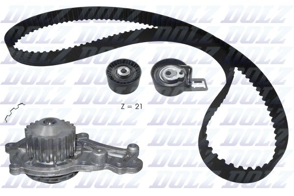 DOLZ KD160 Water Pump & Timing Belt Kit
