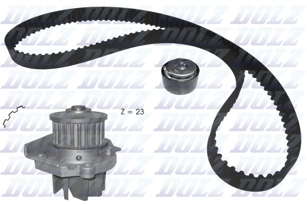 DOLZ KD161 Water Pump & Timing Belt Kit
