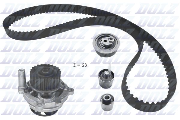 DOLZ KD166 Water Pump & Timing Belt Kit