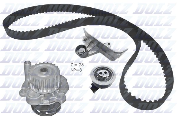 DOLZ KD167 Water Pump & Timing Belt Kit