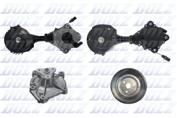 DOLZ KD174T Water Pump + V-Ribbed Belt Kit