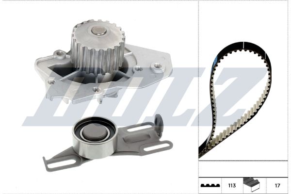 DOLZ KD305 Water Pump & Timing Belt Kit