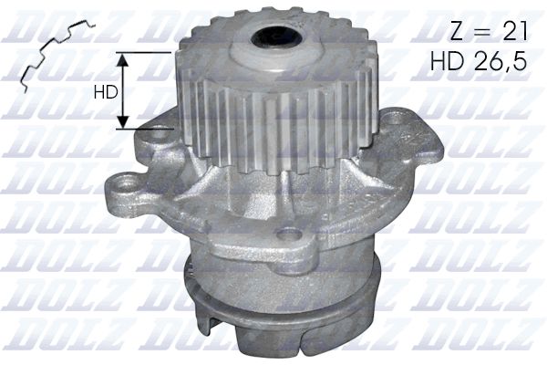 DOLZ L123 Water Pump, engine cooling