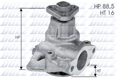 Water Pump, engine cooling DOLZ L132