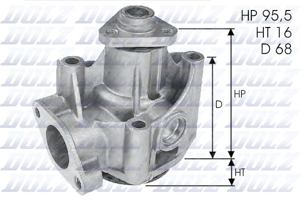 DOLZ L135 Water Pump, engine cooling