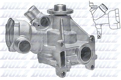 Water Pump, engine cooling DOLZ M174