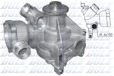 Water Pump, engine cooling DOLZ M177
