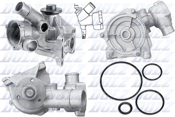 DOLZ M195 Water Pump, engine cooling