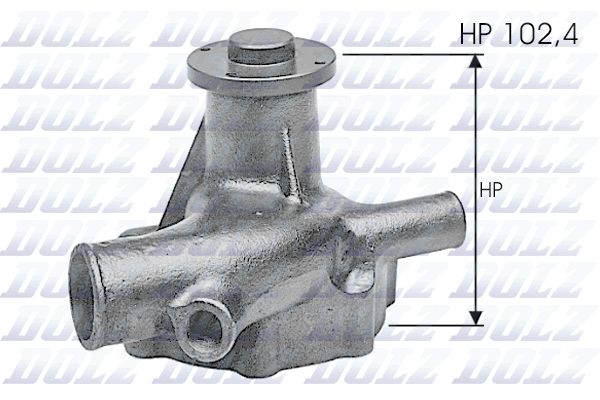 DOLZ N122 Water Pump, engine cooling