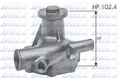 Water Pump, engine cooling DOLZ N122