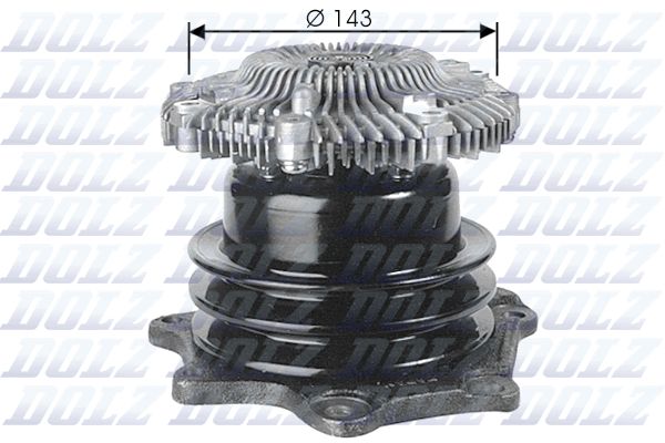 DOLZ N143 Water Pump, engine cooling