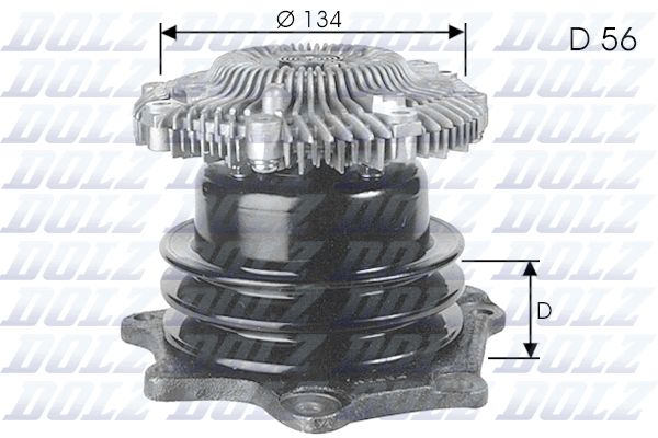 DOLZ N144 Water Pump, engine cooling