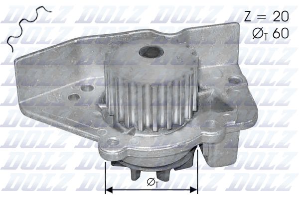 DOLZ N405 Water Pump, engine cooling