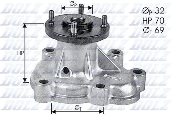 DOLZ O131 Water Pump, engine cooling