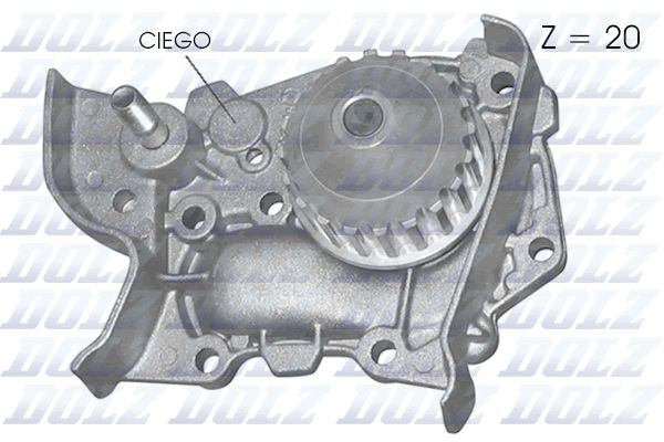 DOLZ R214 Water Pump, engine cooling