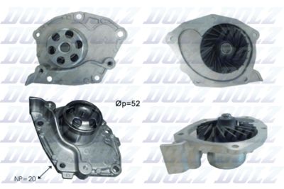Water Pump, engine cooling DOLZ R232