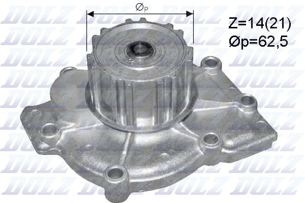 DOLZ R299 Water Pump, engine cooling