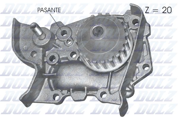 DOLZ R314 Water Pump, engine cooling