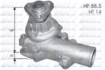 Water Pump, engine cooling DOLZ S108